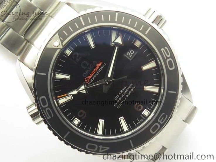 0309 EyeCatching Planet Ocean Professional Ceramic Bezel 45.5mm 1:1 VSF Best Edition Silver Markers on SS Bracelet A8500 Super Clone 8050